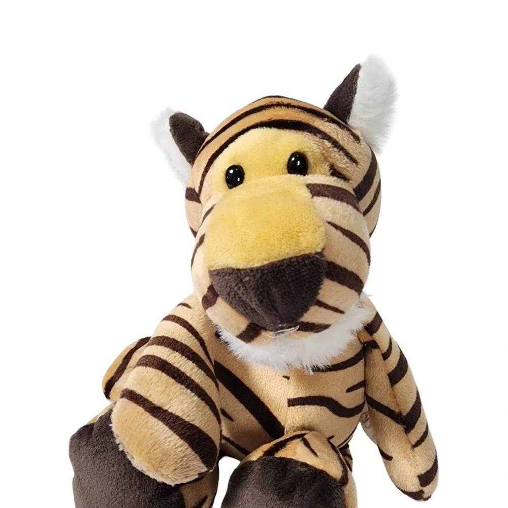 Ai Bei Toys Plush Tiger Stuffed Animal Orange Black Striped Jungle Safari 9 Inch